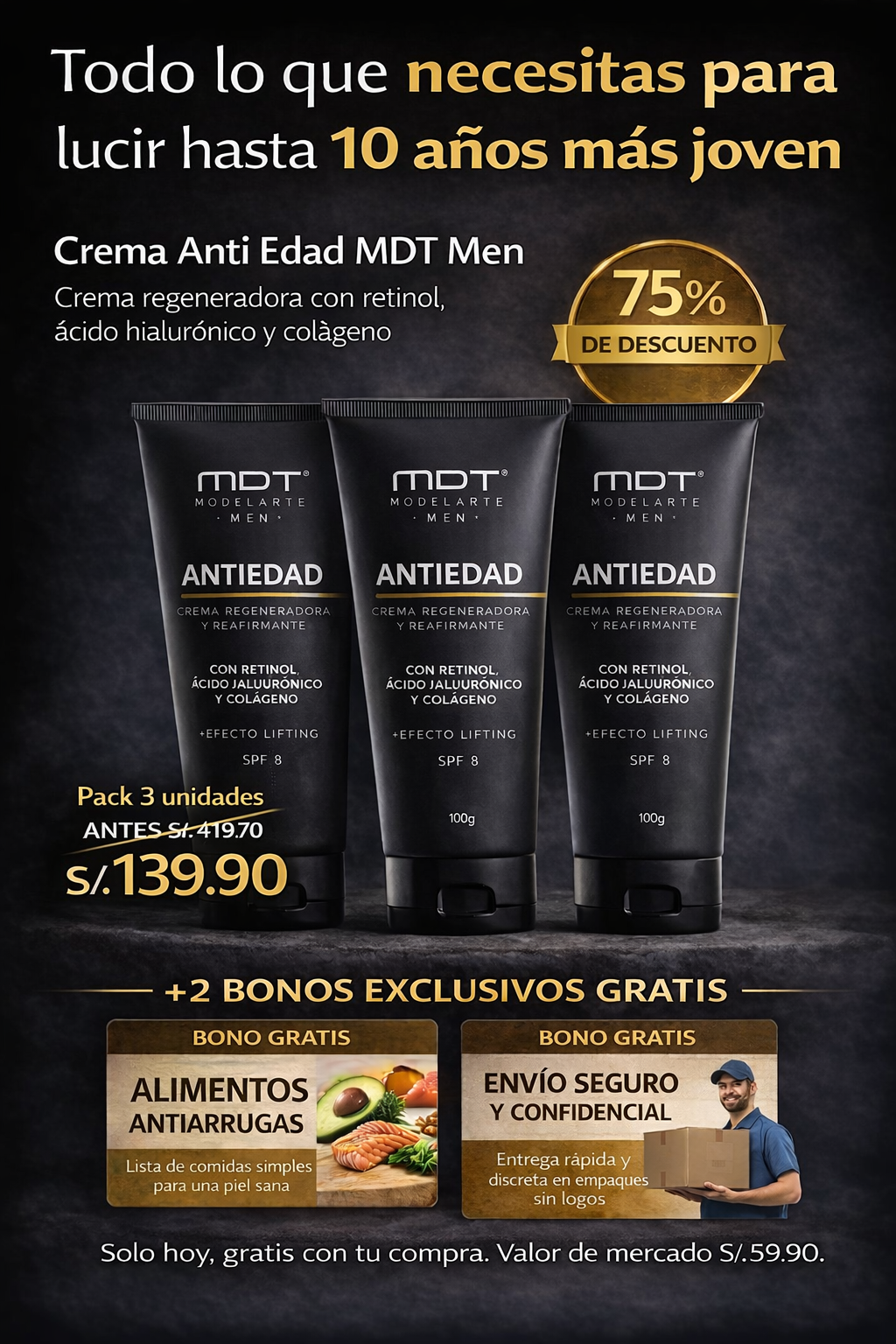 MDT PRO+MEN - "Poder Antiedad Masculino"